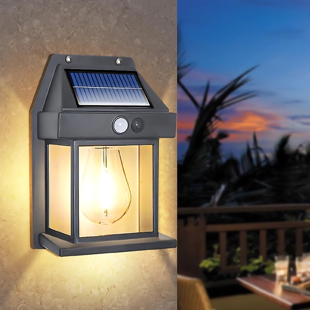 HypeTeck Solar Wall Lights (Black)