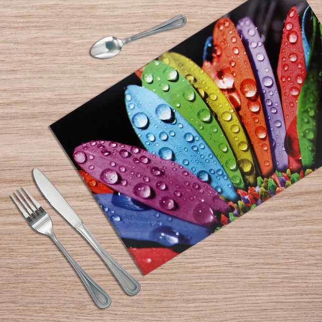 Multipurpose Refrigerator Mats (Multicolor, 12 X 17 Inch) (Pack of 8) (W-154)