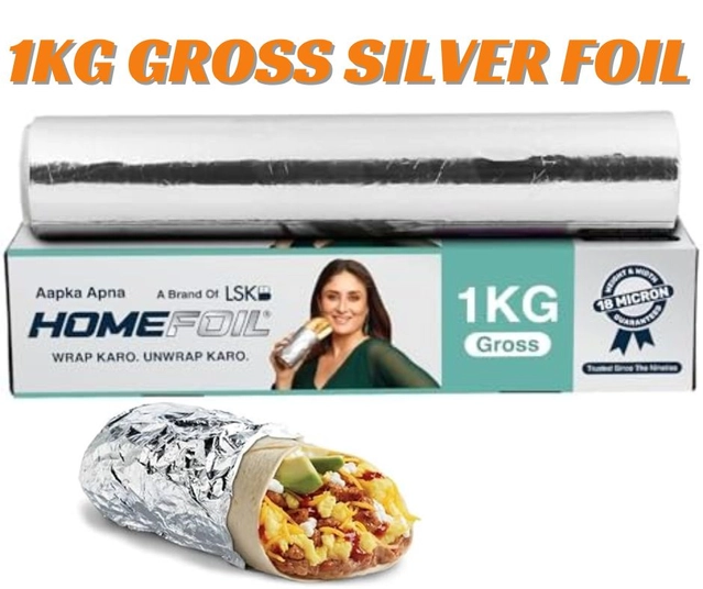 Aluminium Home Foil for Kitchen (Silver, 1000 g)