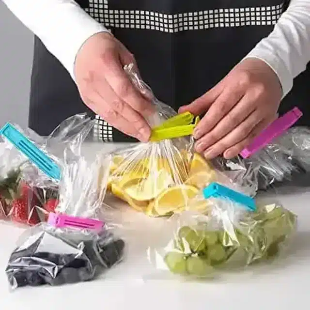 K Kudos Plastic Snack Bag Pouch Clip Sealer (Pack Of 18, Multicolor)