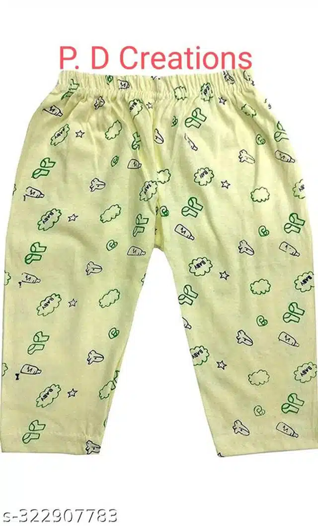 Cotton Pyjama for Kids (Multicolor, 0-3 Months) (Pack of 6)