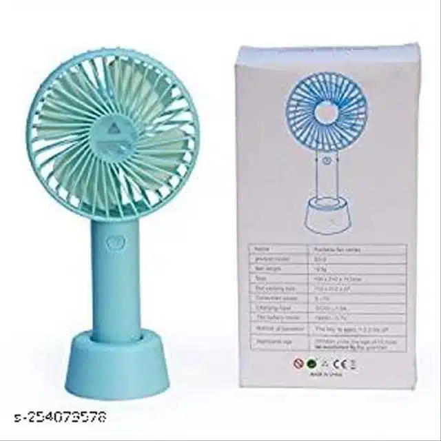 Rechargeable Mini Hand Fan (Sky Blue)