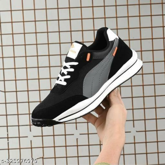 Casual Shoes for Men (Black, 6)