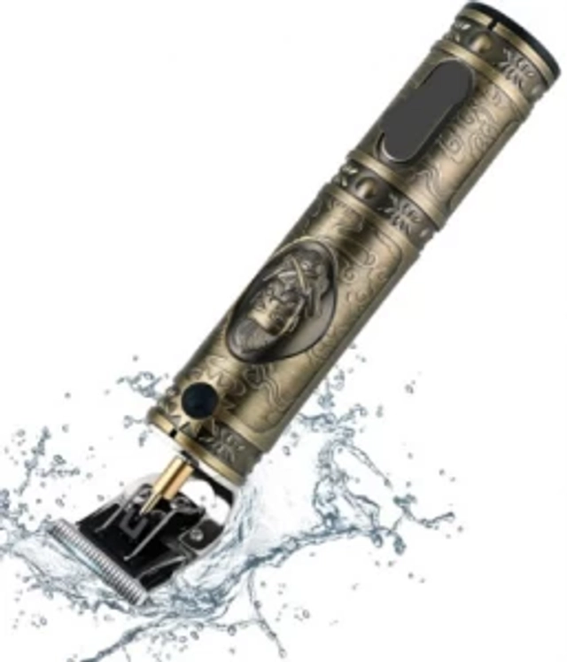 Electric Rechargeable Hair Trimmer for Men (Gold)