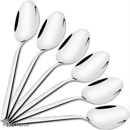 Stainless Steel Spoons (Silver, Pack of 12)