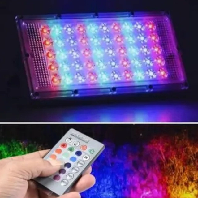 RGB LED Brick Lights (Multicolor, 50 W) (Pack of 2)