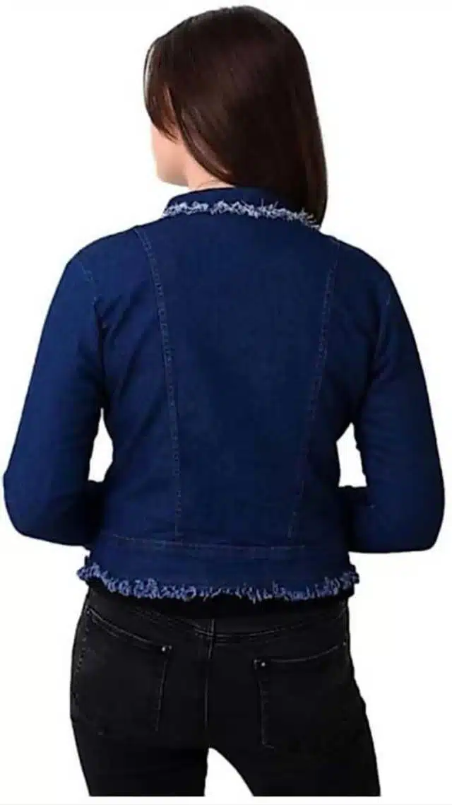 Full Sleeves Jacket for Women (Dark Blue, XL) (RK-13)