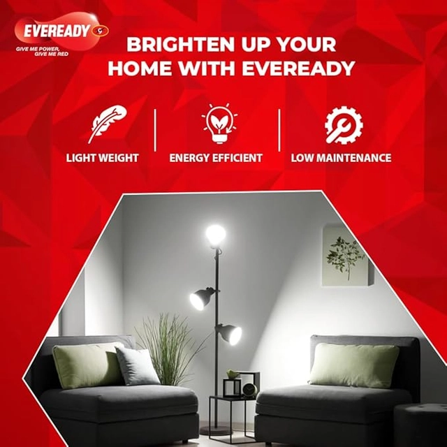 EVEREADY 9 W Standard B22 LED Bulb (White, Pack of 1)