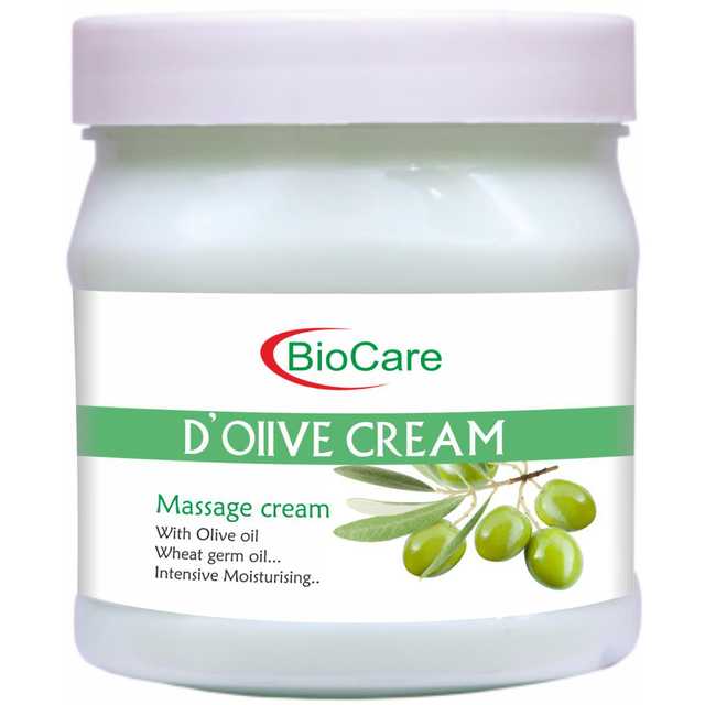 Combo Of Biocare D Olive Cream (500 ml) With Biocare Strawberry Scrub (500 ml) (O-1137)