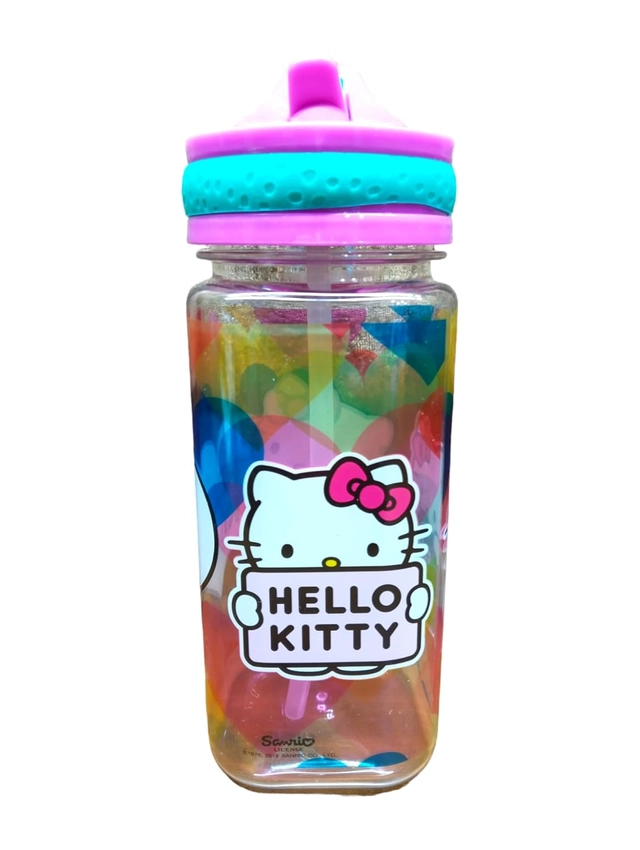 Plastic Cartoon Printed Water Bottle for Kids (400 ml)