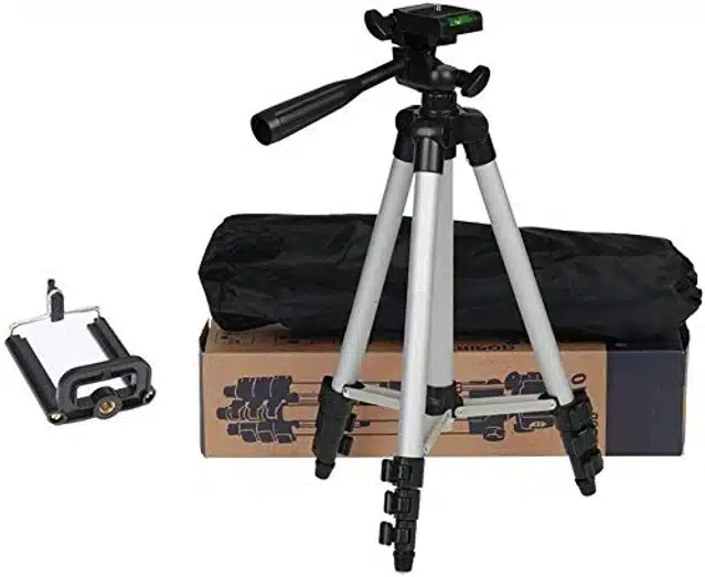 Tripod with Mobile Holder for Smartphones (Multicolor)