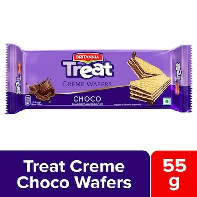 Britannia Treat Creme Wafers Chocolate 55 g