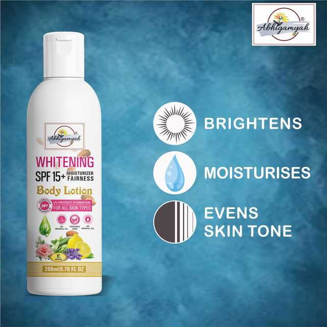 Abhigamyah Whitening Body Lotion Spf15+ Skin Lighten & Brightening Cream (200 ml, Pack Of 1) (A-110)