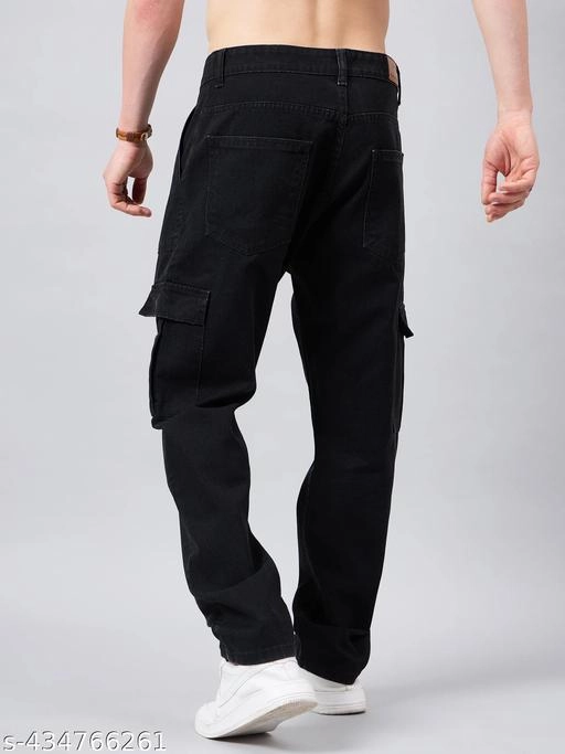 Denim Jeans for Men (Black, 30)