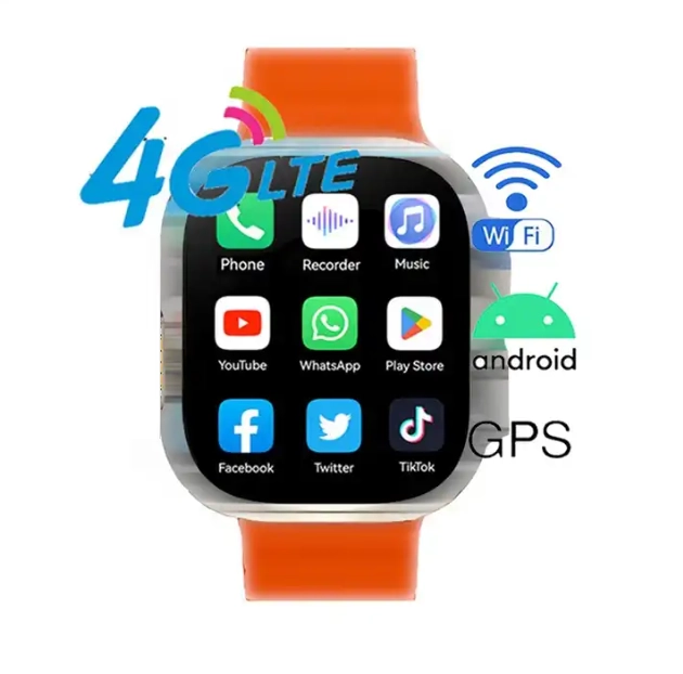 Nylon Strap Smart S8 Ultra Smart Watch for Men & Women (Orange)