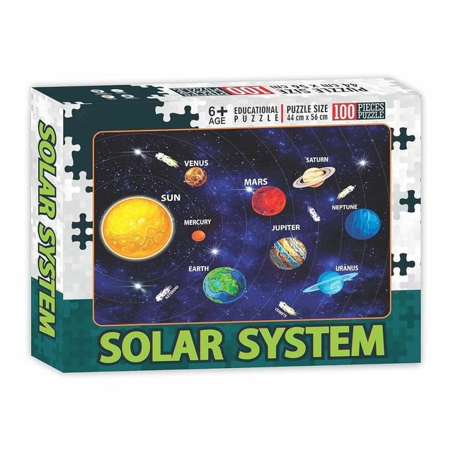 Solar System Theme Jigsaw Puzzles for Kids (Multicolor)