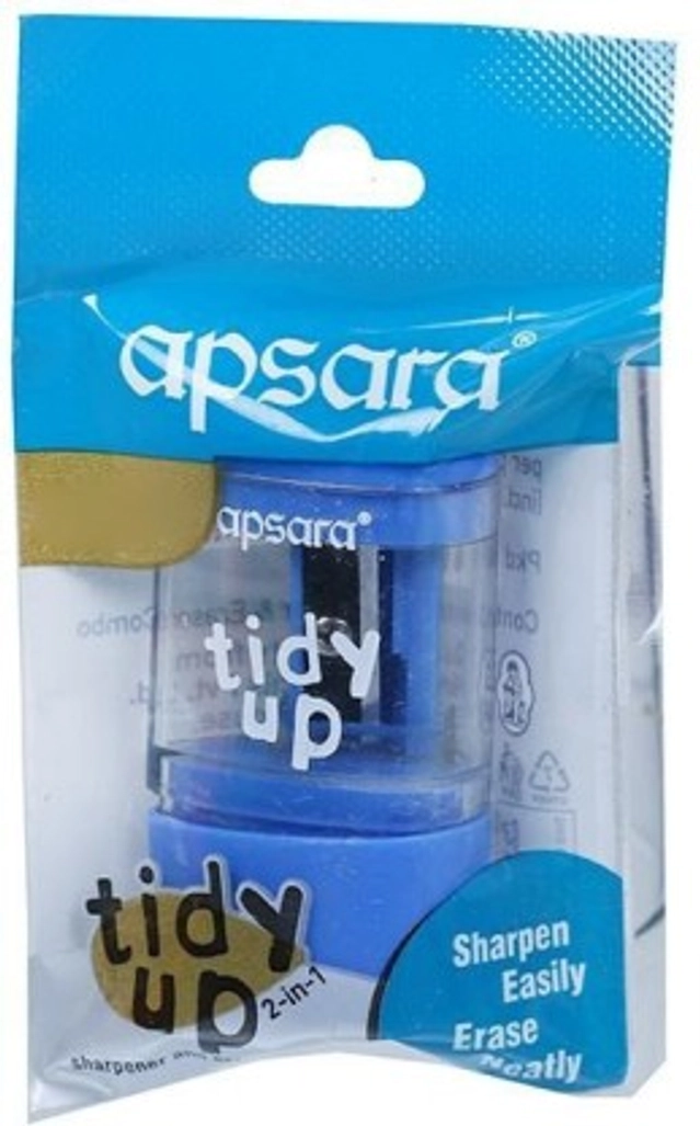 Apsara Tidy up Sharpener+ Eraser ( Blister Pack)