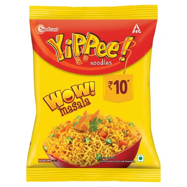 Sunfeast Yippee! Noodles Wow Masala 12X50 g (Pack of 12)