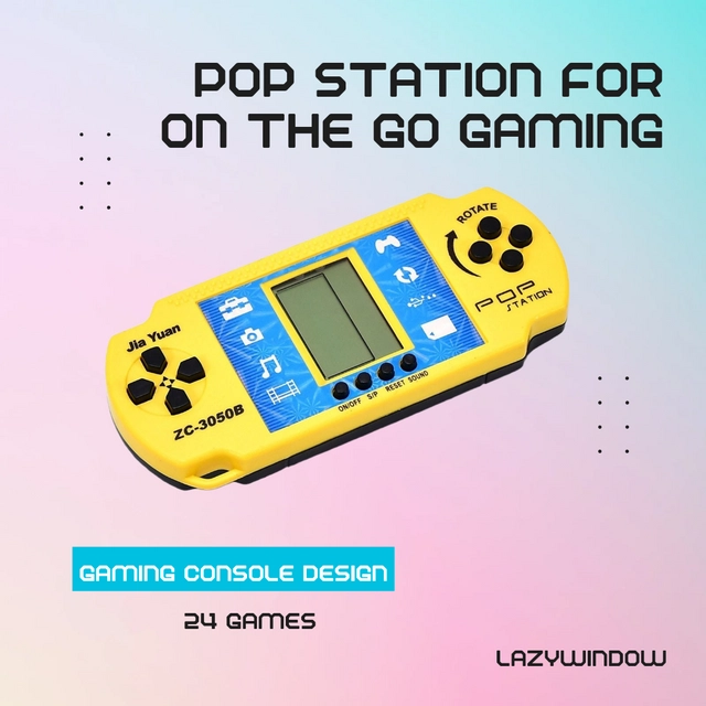 Pop Station ZC-3050B Video Games for Kids (Multicolor, Pack of 2)