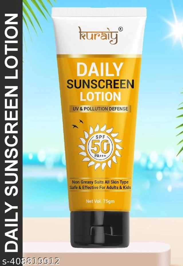 KURAIY SPF 50 Sunscreen Lotion (75 ml)