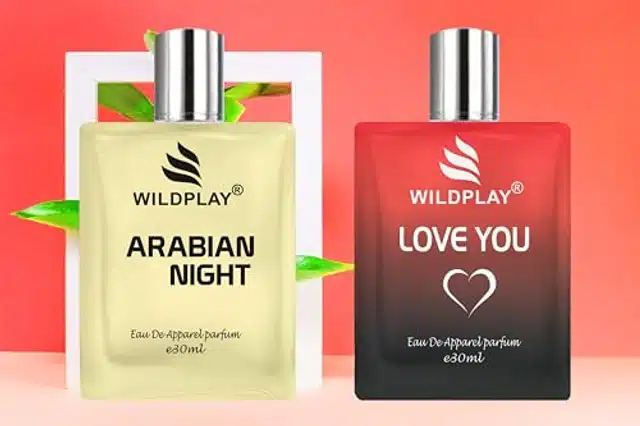 Wildplay Arabian Night & Love You Perfume for Men (30 ml, Pack of 2)