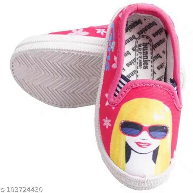 Casual Shoes for Infants (Pink & White, 6-9 Months)