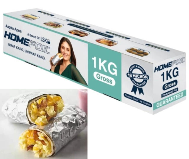 Aluminium Home Foil for Kitchen (Silver, 1000 g)