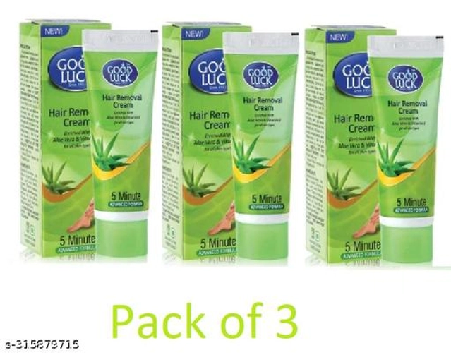 Good Luck Aloevera Hair Removal (40 g, Pack of 3)