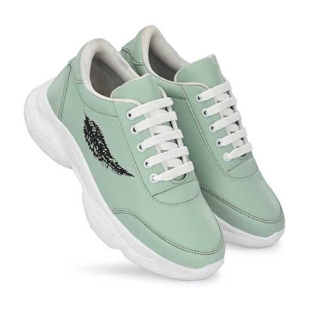 Anjrs Stylish Casual Mesh Shoes For Men (Green, 8) (U164)