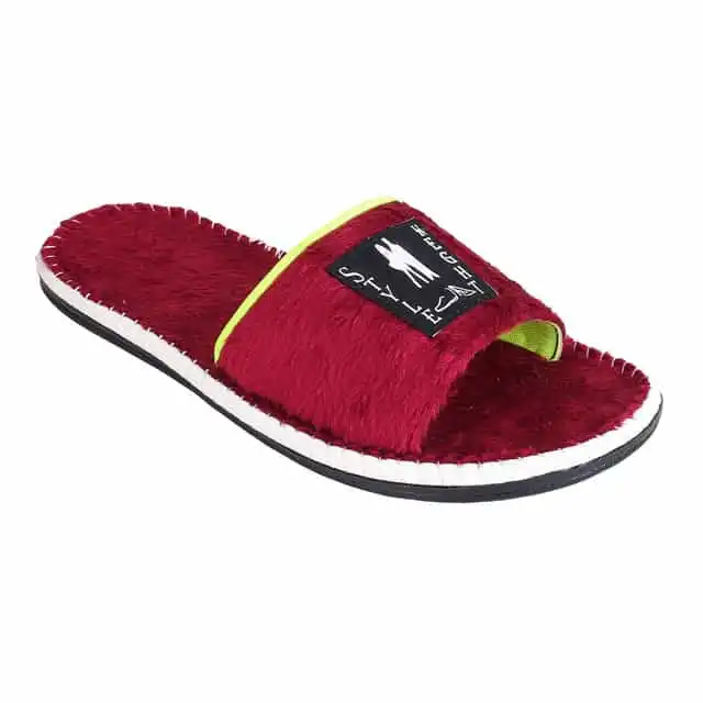 STY LE HEIGHT Slides for Men's Soft And Comfort (Tan, 9)