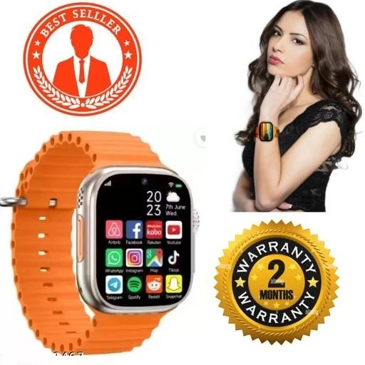 Silicone Strap S8 Ultra Smart Watch (Orange)