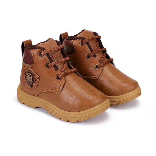 Bersache Kids Trakking Shoes (Brown, 1) (VKI-66)