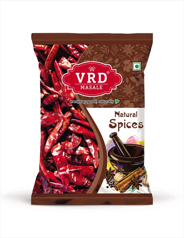 VRD लाल मिर्च साबुत (विथाउट स्टीम) 50 g