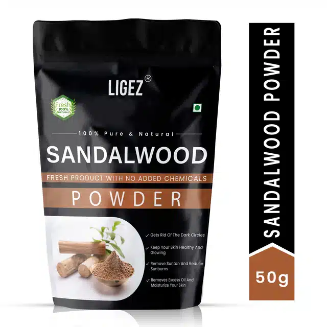 Ligez Natural Sandalwood  Powder (50 g)