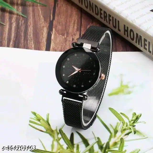 Analog Watches for Women (Black)