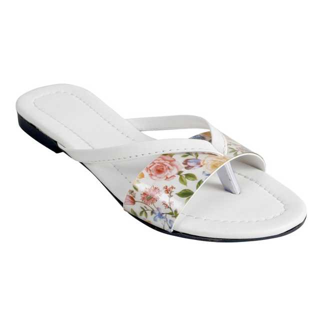 Miss Universe Fashion Sandals And Slipper For Womens (White, 41) (A-31)