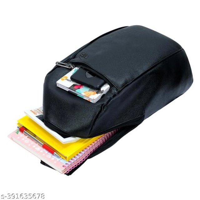 Polyester Backpack for Kids (Black, 21 L)