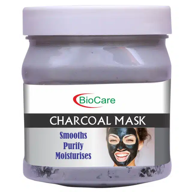 Biocare Charcoal Mask (500 ml) with Gold Gel (500 ml) (Combo of 2) (A-758)