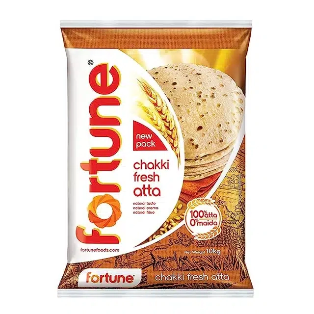 Fortune Chakki Fresh Atta 10 kg + Fortune Besan 400 g Free