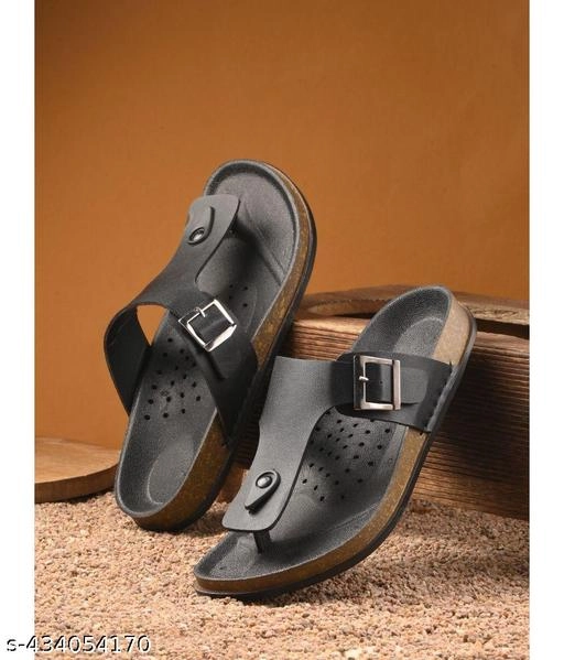 Flipflops for Men (Black, 6)