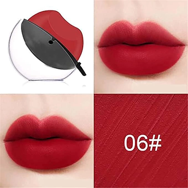 Apple Shape Long Stay Waterproof Lipsticks (Red & Maroon, Pack of 2)