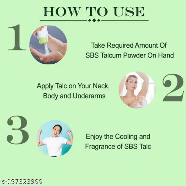 SBS Herbal Ice Talcum Powder (500 g)