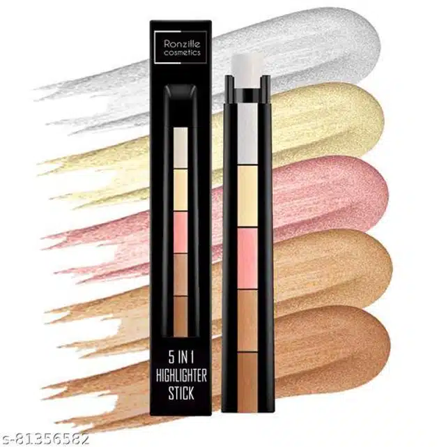 Ronzille 5-in-1 Stick Highlighter (Multicolor)