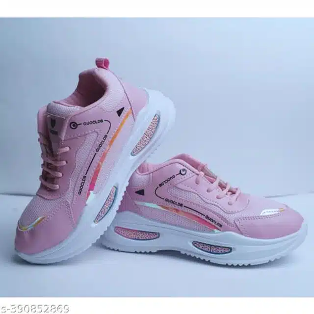 Sneakers for Women & Girls (Pink, 6)