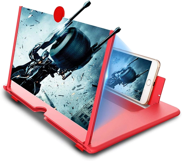 ABS Plastic 2D HD Mobile Phone Magnifying Screen Enlarger (Multicolor)