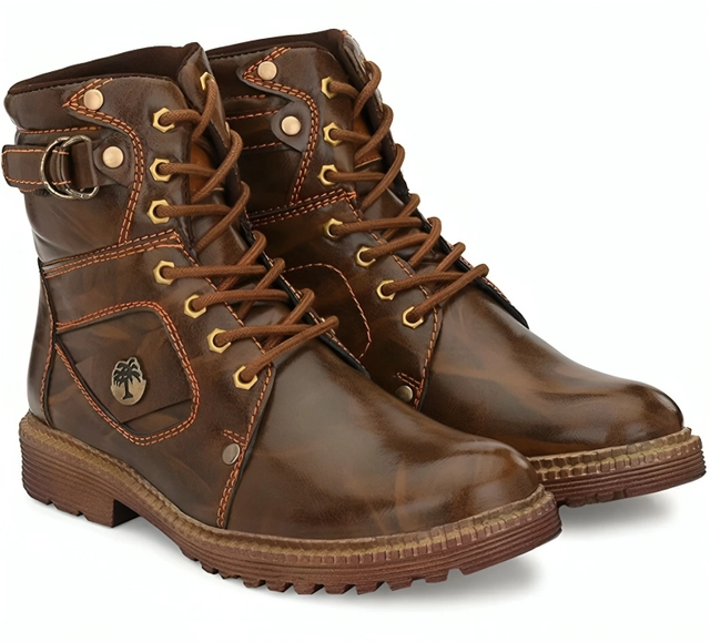 Boots for Men (Brown, 6)