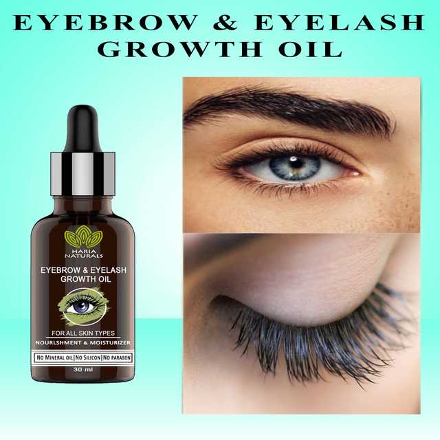 Haria Naturals Pure Eyebrow & Eyelashes Growth Oil-Enriched with Natural Ingredients 30 ml (B-15252)