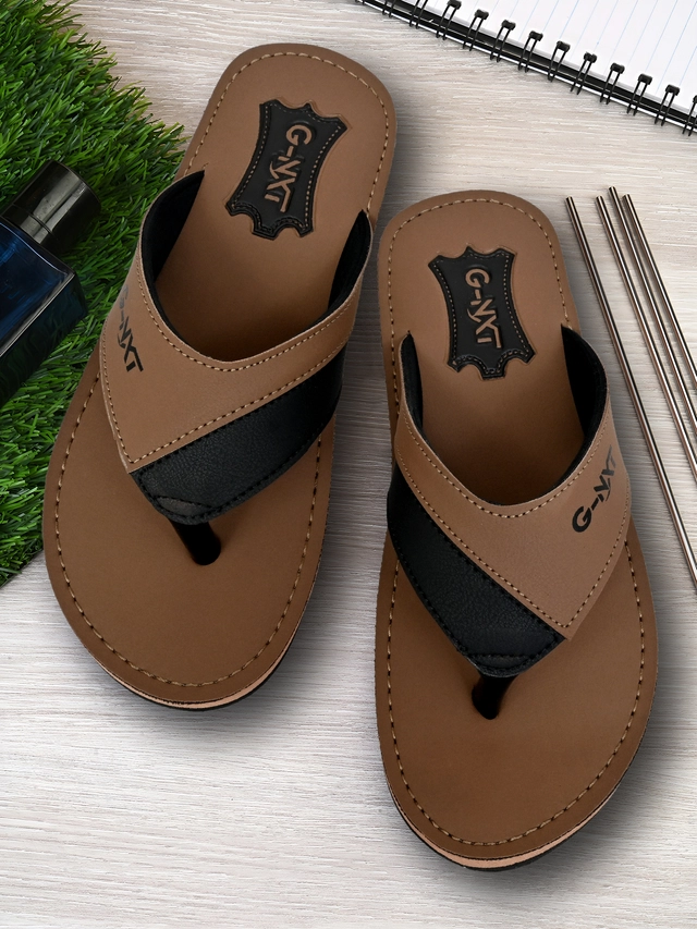 Flipflops for Men (Brown, 6)