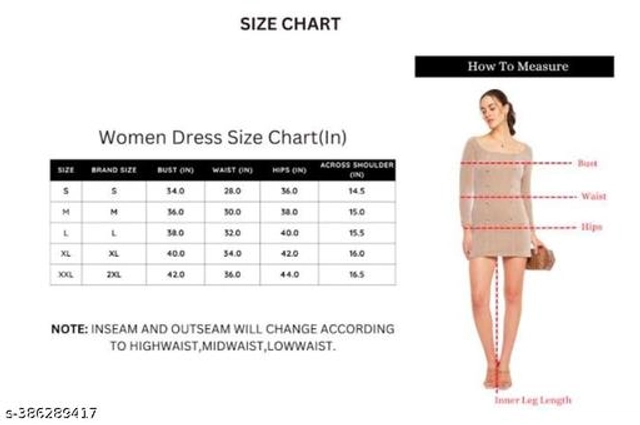 Viscose Dress for Women (Multicolor, S)