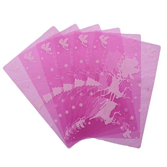 Multipurpose Refrigerator Mats (Pink, 12 X 17 Inch) (Pack of 8) (W-137)